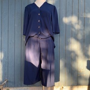 VINTAGE  Navy blue set 👒